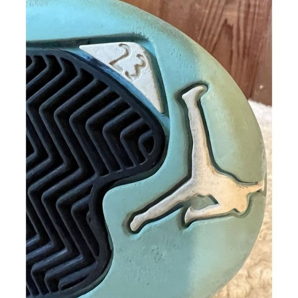 NIKE Air Jordan 12 Retro 510815-100 Aqua White Athletic Shoes US Size 4Y - Picture 7 of 9